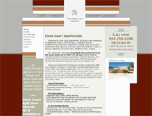Tablet Screenshot of lionscourtapartments.com